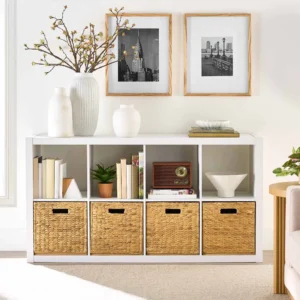 8-Cube Storage Organizer, White Texture, storage cabinet , sideboard ,cabinet, furniture